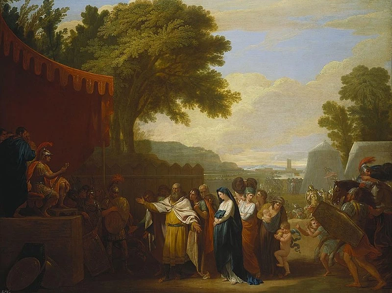 La moglie di Arminio portata prigioniera a Germanico - Royal Collection